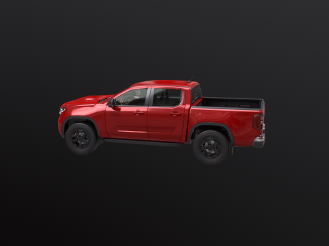 Generic Modern Pickup Truck 3D Model