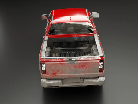 Pickup moderno generico Sporco e fango Modello 3D