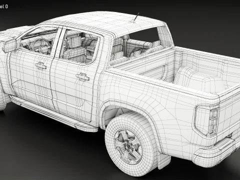 Portabici moderno generico per pick-up e gancio di traino per bici da strada e ghiaia Modello 3D