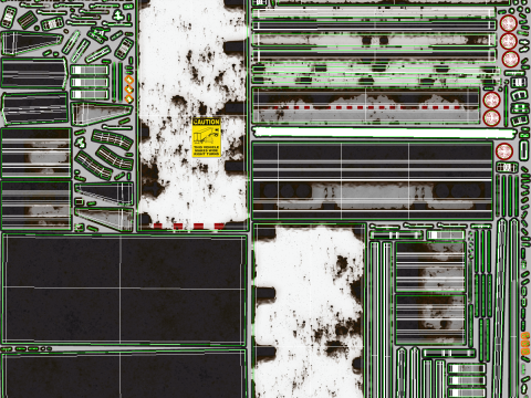 Semirimorchio generico con cabina letto e rimorchio refrigerato americano - arrugginito Modello 3D