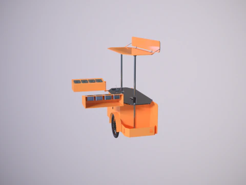 Carrello portavivande mobile Modello 3D