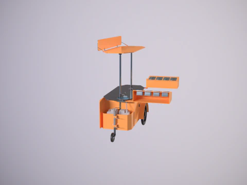 Carrello portavivande mobile Modello 3D