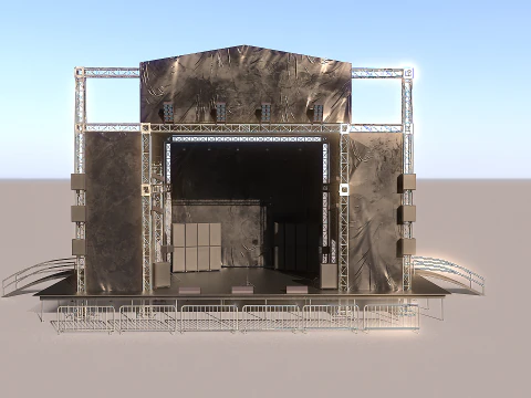 Відкрита концертна сцена 3D Модель