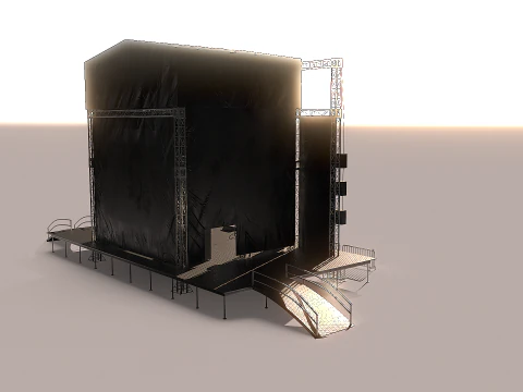 Outdoor Concert Stage 3D Model