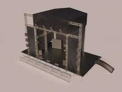 Outdoor Concert Stage 3D Model