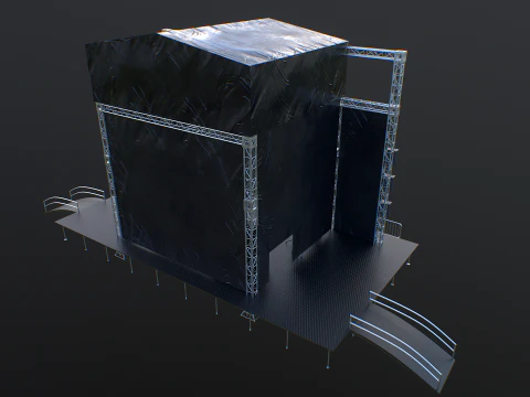 Outdoor Concert Stage 3D Model