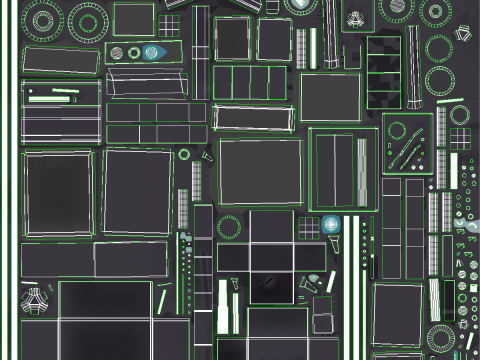 Scena koncertowa na świeżym powietrzu Model 3D