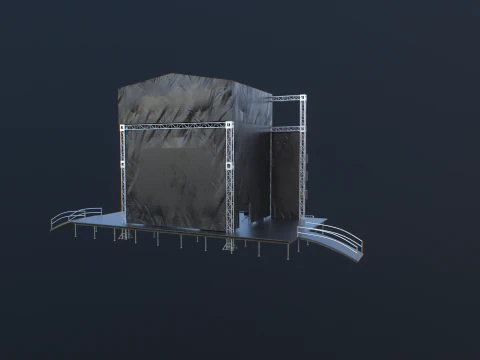 Outdoor Concert Stage 3D Model