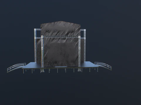 Outdoor Concert Stage 3D Model