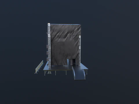 Outdoor Concert Stage 3D Model