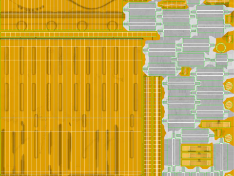 Doppia turbina per l'energia delle maree Modello 3D