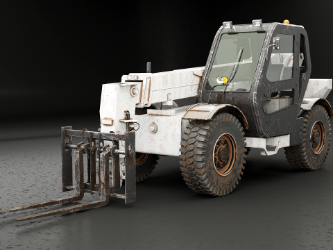 Погрузчик с телескопическим погрузчиком б/у 3D Модель