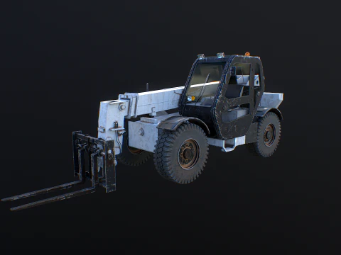 Used Telescopic Handler Forklift 3D Model