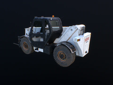 Used Telescopic Handler Forklift 3D Model