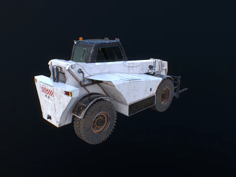 Used Telescopic Handler Forklift 3D Model
