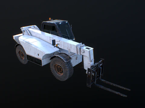 Used Telescopic Handler Forklift 3D Model