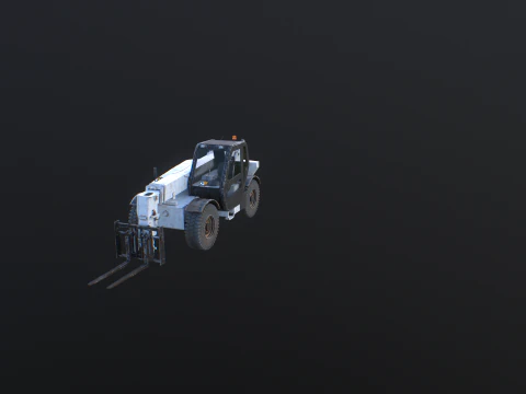 Used Telescopic Handler Forklift 3D Model