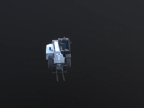 Used Telescopic Handler Forklift 3D Model