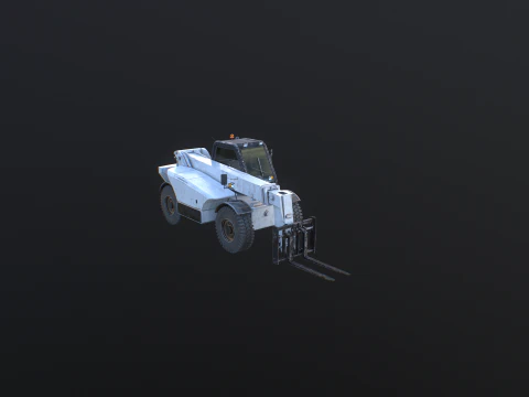 Used Telescopic Handler Forklift 3D Model