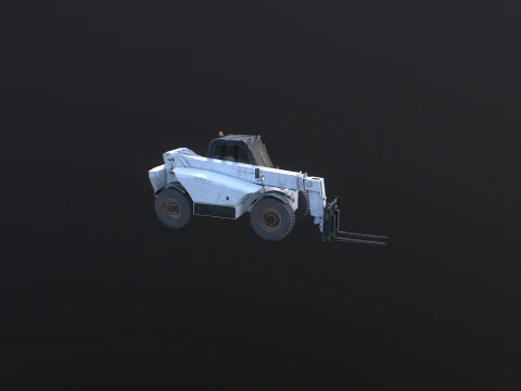 Used Telescopic Handler Forklift 3D Model