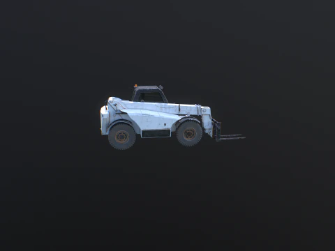 Used Telescopic Handler Forklift 3D Model