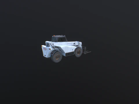 Used Telescopic Handler Forklift 3D Model
