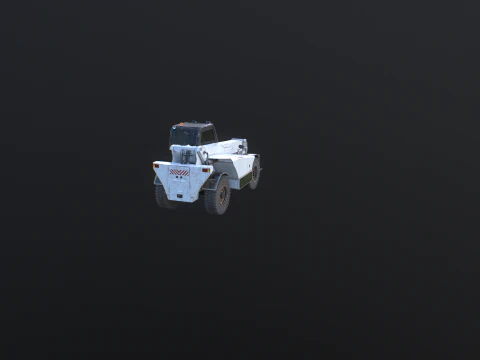 Used Telescopic Handler Forklift 3D Model