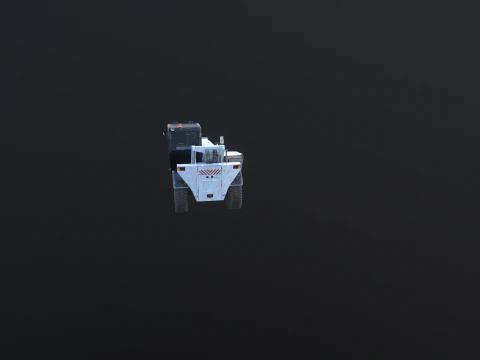 Used Telescopic Handler Forklift 3D Model