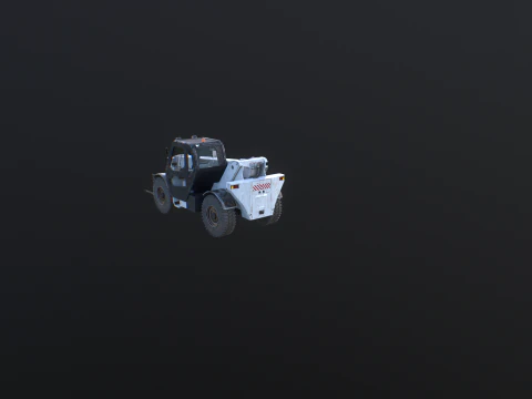 Used Telescopic Handler Forklift 3D Model