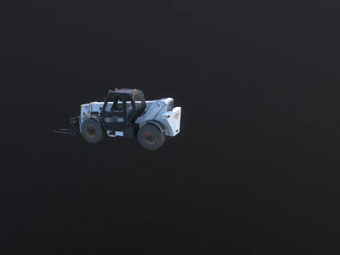 Used Telescopic Handler Forklift 3D Model