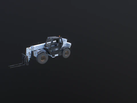 Used Telescopic Handler Forklift 3D Model