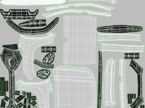 VW Amarok II e rimorchio per auto da giardino Modello 3D