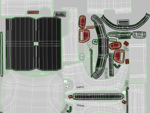 VW Amarok II e rimorchio per auto da giardino Modello 3D