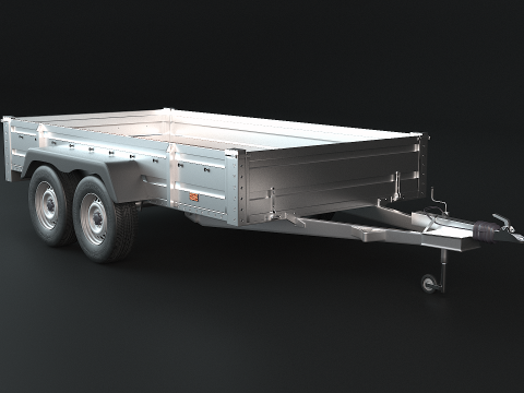 Frachtanhänger PBR 3D Modell