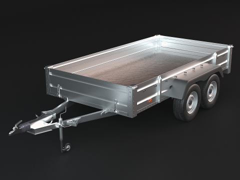 Cargo Trailer PBR 3D Model