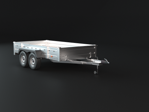 Cargo Trailer PBR 3D Model