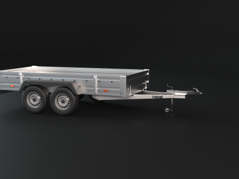 Cargo Trailer PBR 3D Model