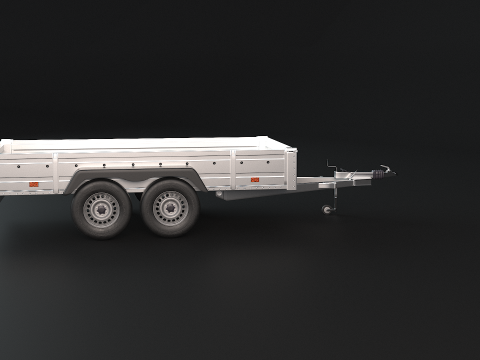 Cargo Trailer PBR 3D Model
