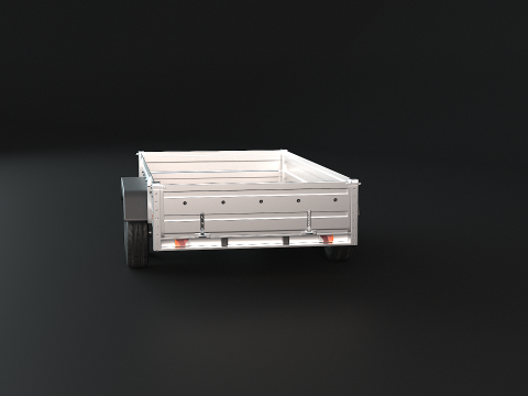 Cargo Trailer PBR 3D Model