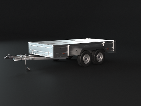 Cargo Trailer PBR 3D Model