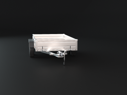 Cargo Trailer PBR 3D Model