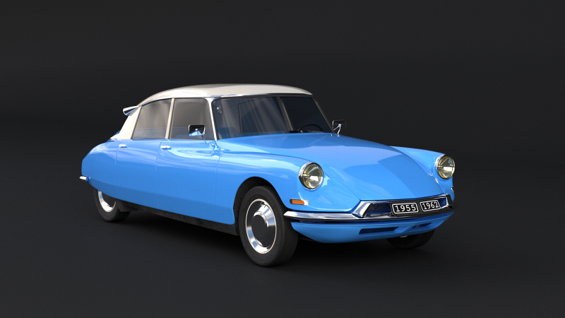 सिट्रोएन डीएस 19 3D मॉडल .c4d .max .obj .3ds .fbx .stl .blend 