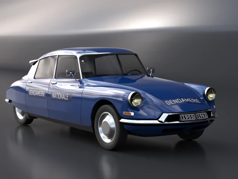 Citroen DS Gendamerie Nationale 3D Model