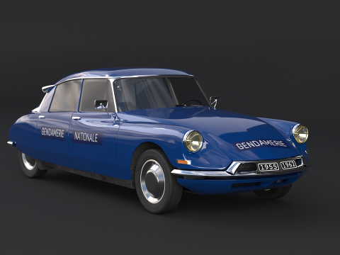 Citroen DS Gendamerie Nationale 3D Model