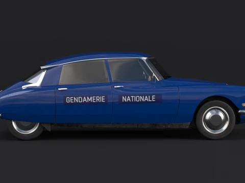 Citroen DS Gendamerie Nationale 3D Model