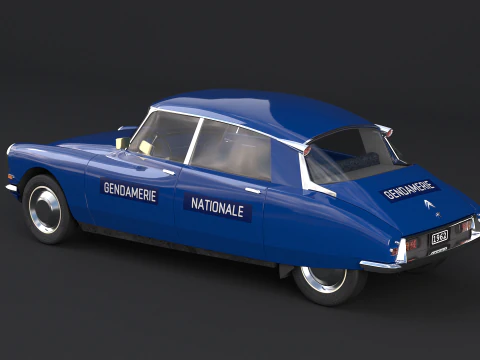 Citroen DS Gendamerie Nationale 3D Model