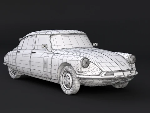 Citroen DS Gendamerie Nationale 3D Model