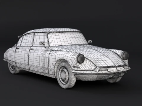 Citroen DS Gendamerie Nationale 3D Model