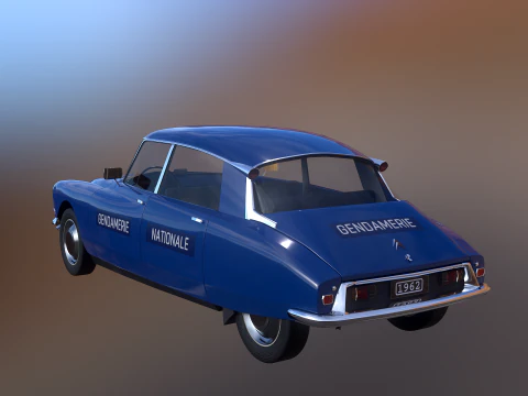 Citroen DS Gendamerie Nationale 3D Model