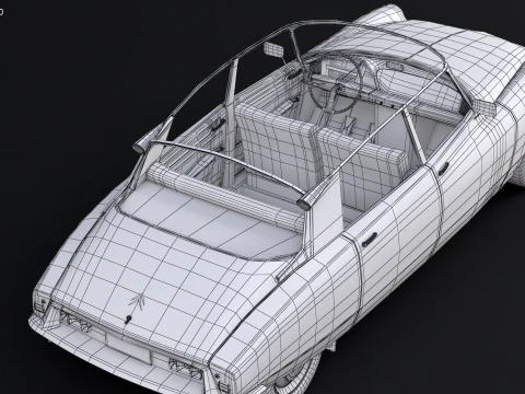 Citroen DS Gendamerie Nationale 3D Model